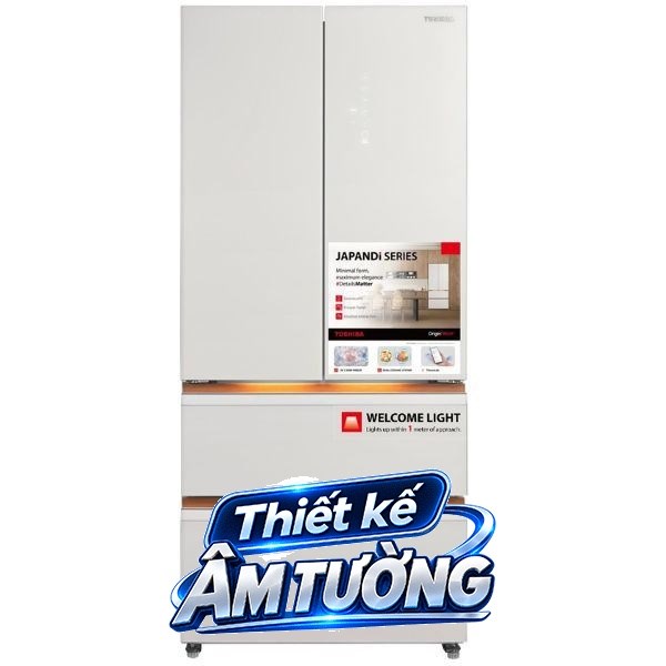 Tủ lạnh Toshiba Inverter 520 lít Multi Door GR-RF680WI-PGV(D4)
